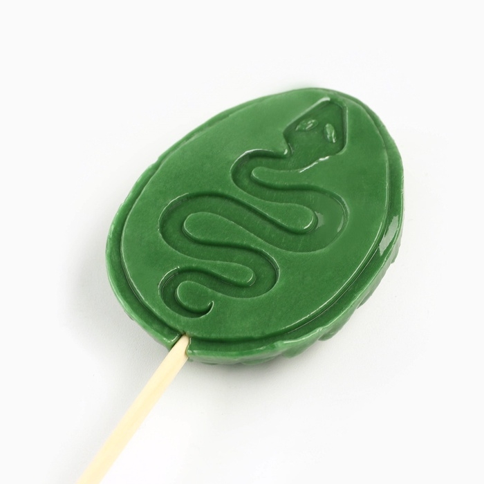 Леденец яйцо на палочке на открытке &laquo;С новым годом&raquo;, вкус яблоко 24 г