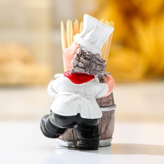 Подставка под зубочистки «Поварёнок», в комплекте с зубочистками, МИКС Подставка под зубочистки «Поварёнок», в комплекте с зубочистками, МИКС