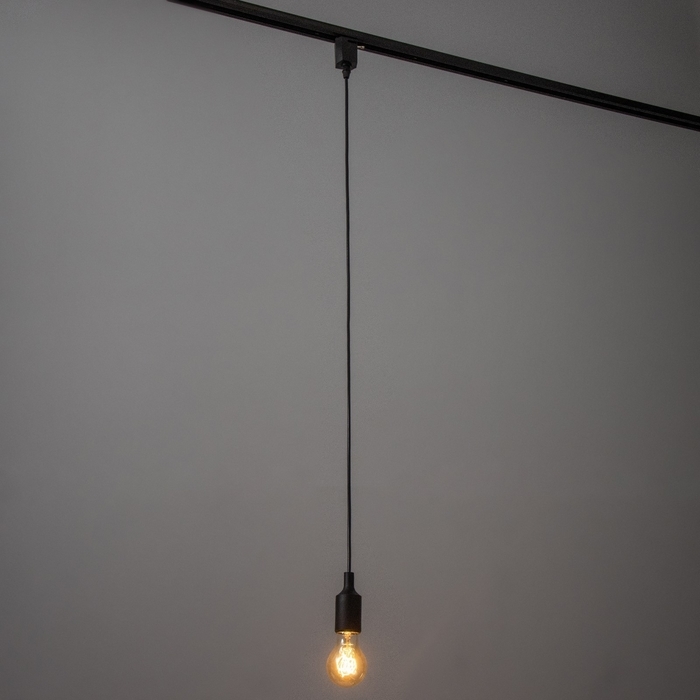 Светильник трековый Светильник трековый "Подвес" Е27 40Вт черный 6х3,5х100см