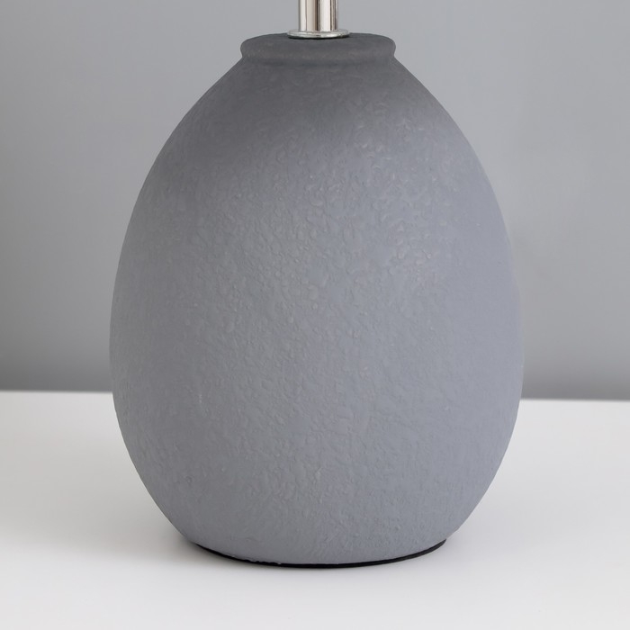 Лампа настольная Лампа настольная "Джия" 1х40Вт Е14 серый 22х22х34см