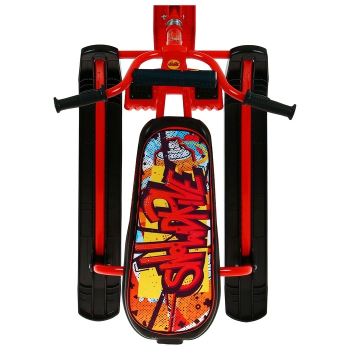 Снегокат «С граффити», СНД1/GR, цвет красный Снегокат «С граффити», СНД1/GR, цвет красный