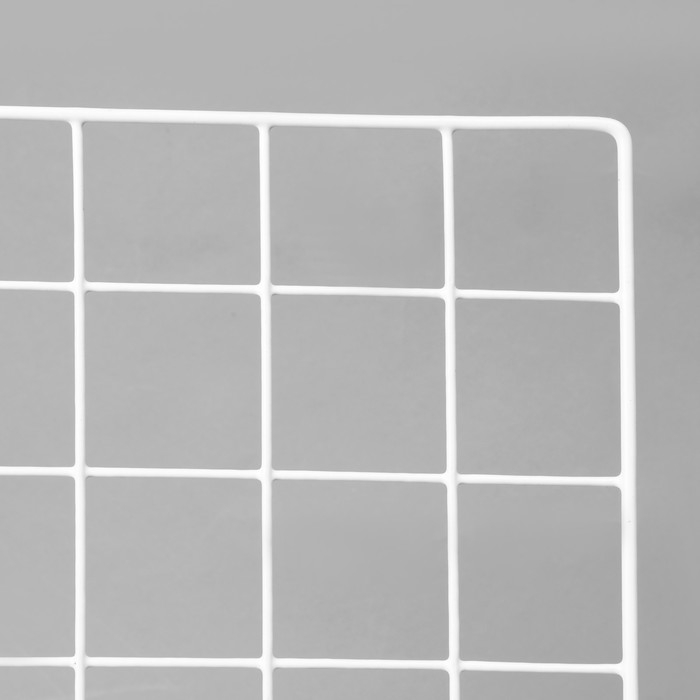 Сетка торговая 45×65 см, окантовка 5 мм, пруток 3мм цвет белый