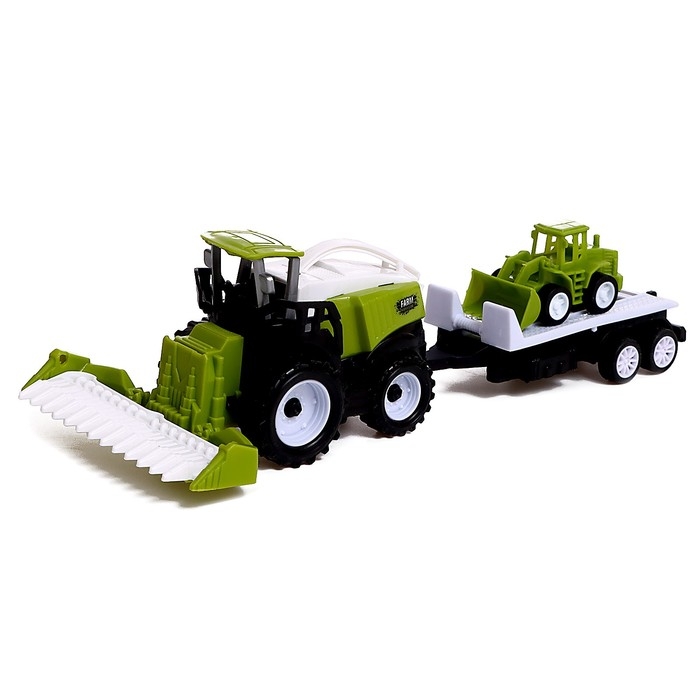 Комбайн инерционный «Фермер», с трактором и прицепом, МИКС Комбайн инерционный «Фермер», с трактором и прицепом, МИКС