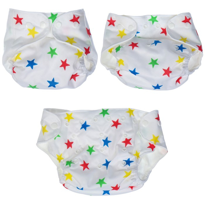 Многоразовый подгузник «Звезды. Мишка», Крошка Я Многоразовый подгузник «Звезды. Мишка», Крошка Я
