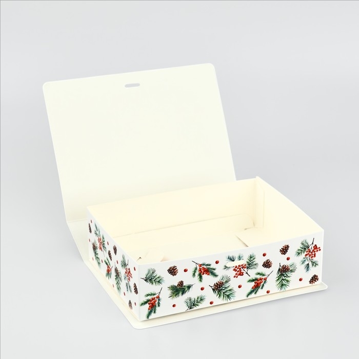 Складная новогодняя коробка-книга «Новогодний венок», 16,5 х 12,5 х 5 см, Новый год Складная новогодняя коробка-книга «Новогодний венок», 16,5 х 12,5 х 5 см, Новый год