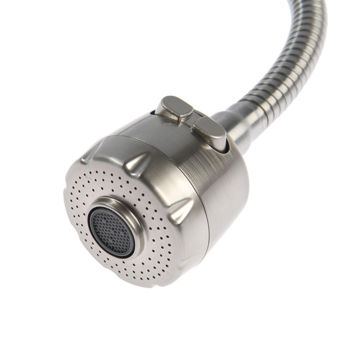 Смеситель для кухни Accoona A4850А, однорычажный, гибкий излив, цвет сатин Смеситель для кухни Accoona A4850А, однорычажный, гибкий излив, цвет сатин