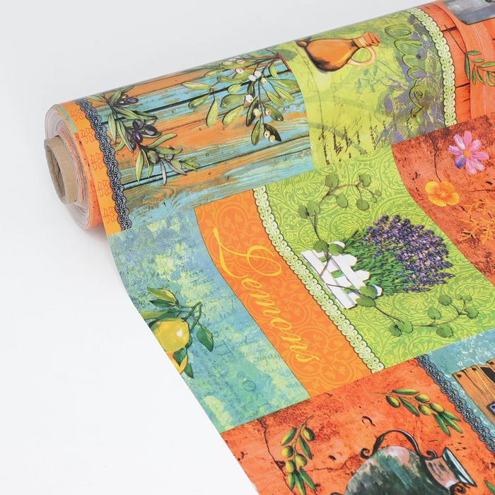 Клеёнка на стол Доляна «Прованс», на тканевой основе, рулон 20 метров, ширина 137 см, общая толщина 0,22 мм Клеёнка на стол Доляна «Прованс», на тканевой основе, рулон 20 метров, ширина 137 см, общая толщина 0,22 мм