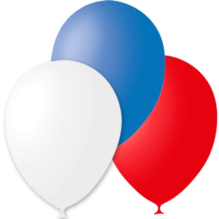 Шар латексный 12 Шар латексный 12" «Триколор», пастель, набор 30 шт., цвета МИКС
