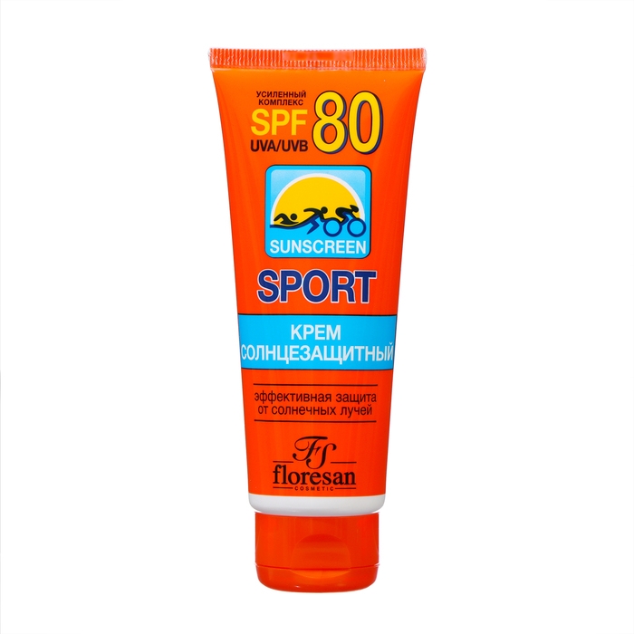 Крем солнцезащитный для спорта Floresan SPF 80, 60 мл Крем солнцезащитный для спорта Floresan SPF 80, 60 мл