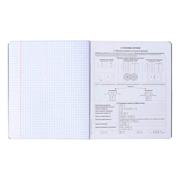 Тетрадь предметная ИНФОРМАТИКА, 48 листов в клетку, ErichKrause "Зри в корень", пластиковая обложка, шелкография, блок офсет 100% белизна, инфо-блок