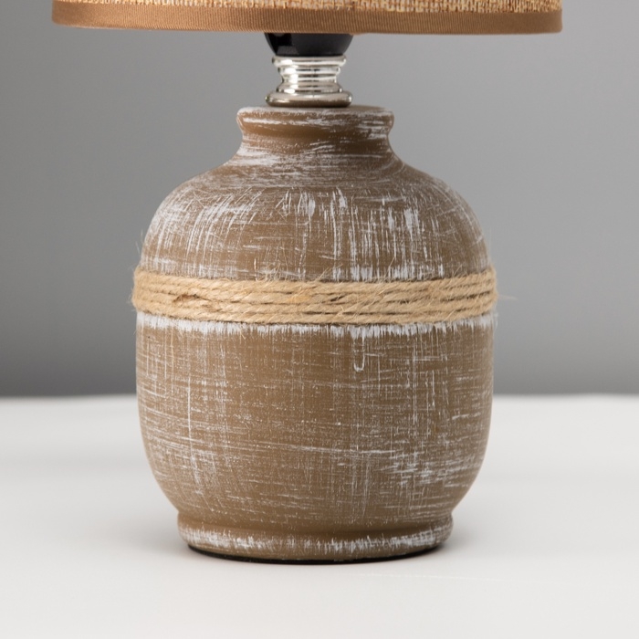 Настольная лампа Настольная лампа "Шарлотта" Е14 40вт шоколадный 13х13х27 см