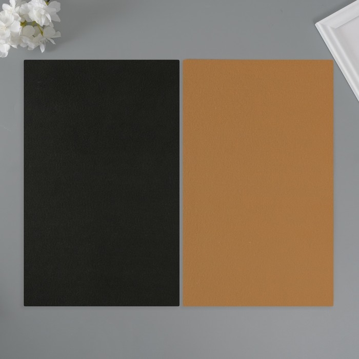 Лист для творчества иск.кожа Лист для творчества иск.кожа "Рисунок Личи" чёрный лист 33х20 см толщина 1 мм