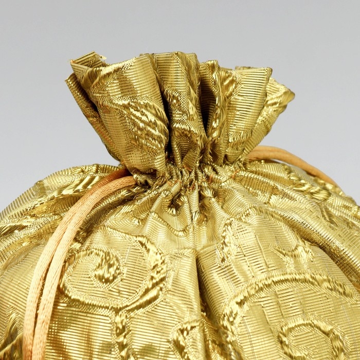 Мешочек подарочный парча «С Новым Годом», 20 х 30 см +/- 1.5 см, Новый год Мешочек подарочный парча «С Новым Годом», 20 х 30 см +/- 1.5 см, Новый год