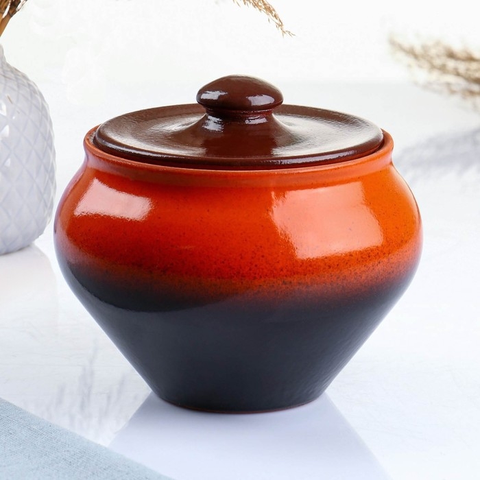 Горшок для жаркого  Горшок для жаркого "Классика" с темной крышкой, 0,9л