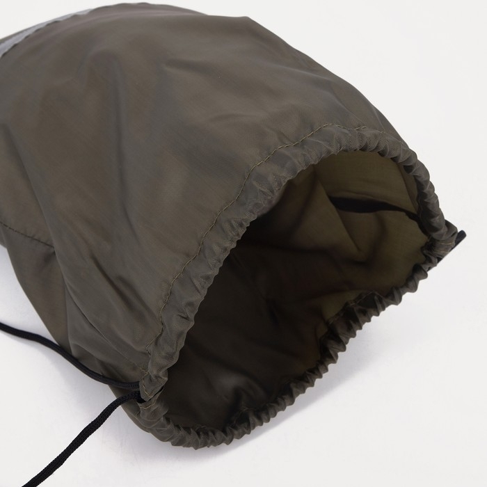 Мешок для обуви на шнурке, &laquo;ЗФТС&raquo;, светоотражающая полоса, цвет хаки