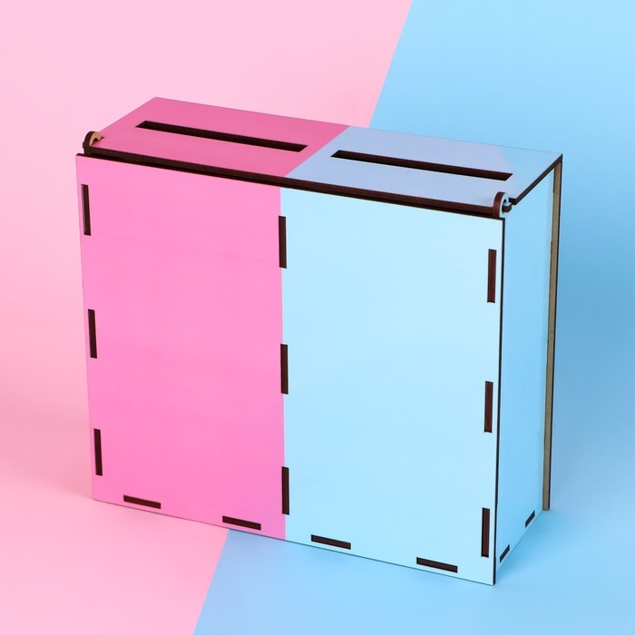 Семейный банк для сбора денег на малыша на свадьбу «Девочка или мальчик», 21 х 18 х 7,7 см. Семейный банк для сбора денег на малыша на свадьбу «Девочка или мальчик», 21 х 18 х 7,7 см.