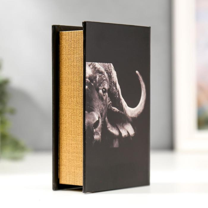 Сейф-книга дерево кожзам Сейф-книга дерево кожзам "Буйвол" 17х11х5 см