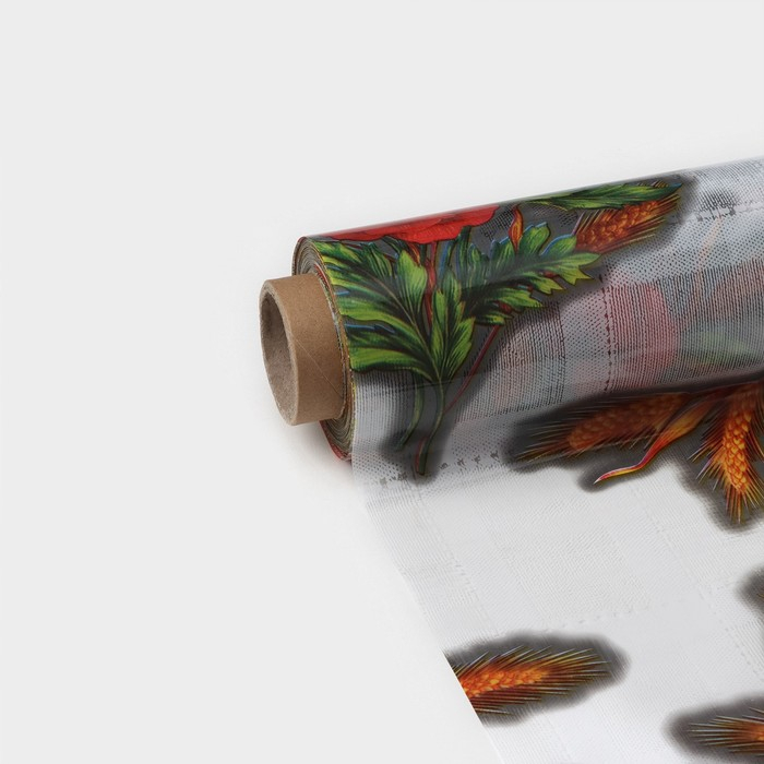 Клеёнка на стол Доляна «Маки», ширина 137 см, толщина 0,08 мм, рулон 30 метров Клеёнка на стол Доляна «Маки», ширина 137 см, толщина 0,08 мм, рулон 30 метров