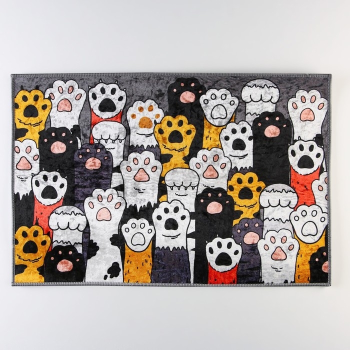 Коврик придверный Коврик придверный "Лапки", 40 х 60 см