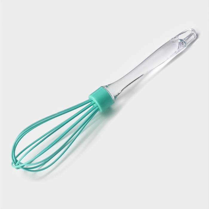 Венчик для взбивания Доляна «Лёд», 25 см, цвет бирюзовый Венчик для взбивания Доляна «Лёд», 25 см, цвет бирюзовый