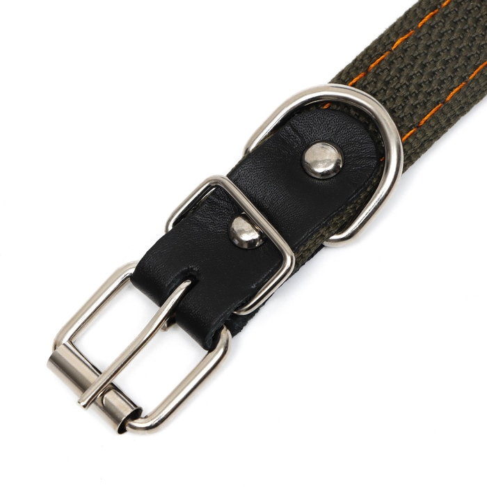 Ошейник брезентовый безразмерный двухслойный, 50 х 2 см, ОШ 22-45 см Ошейник брезентовый безразмерный двухслойный, 50 х 2 см, ОШ 22-45 см