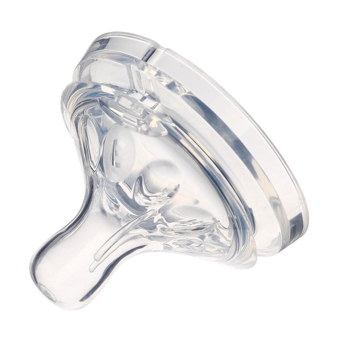 Соска на бутылочку, антиколиковая, от 6 мес., M&B Natural, широкое горло, быстрый поток, Ø50 мм.