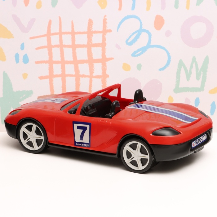 Машина пластмассовая  Машина пластмассовая "Кабриолет" 40 х 20 х 13 см, МИКС