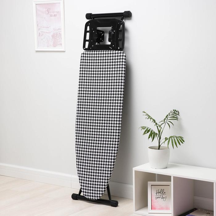 Доска гладильная «Гусиная лапка», 123,5×46 см, регулируемая высота до 90 см Доска гладильная «Гусиная лапка», 123,5×46 см, регулируемая высота до 90 см