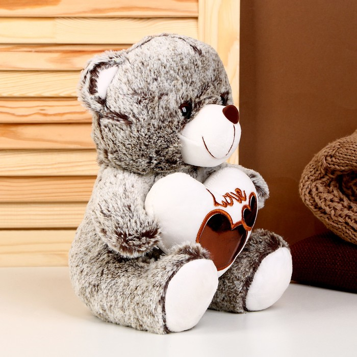 Мягкая игрушка «Мишутка с сердцем», 25 см, цвета МИКС