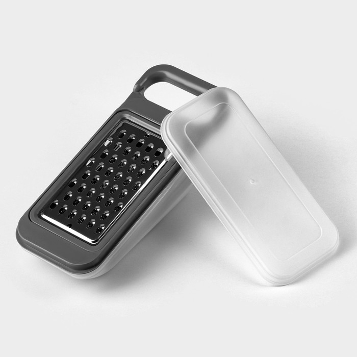 Тёрка-контейнер, 9×27 см, 4 насадки, цвет МИКС Тёрка-контейнер, 9×27 см, 4 насадки, цвет МИКС