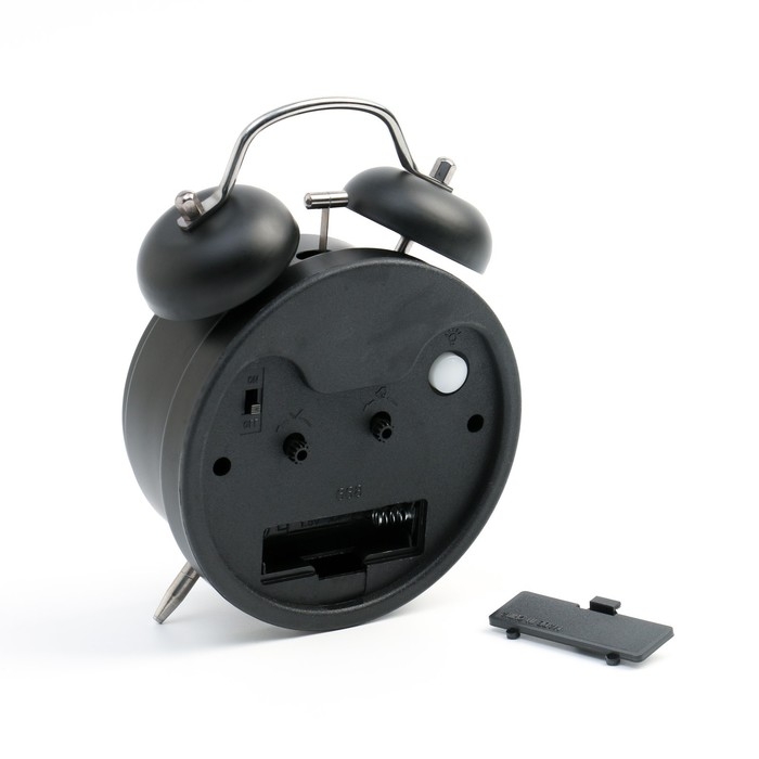 Часы - будильник настольные Часы - будильник настольные "Классика", дискретный ход, 11.5 х 16 см, черный