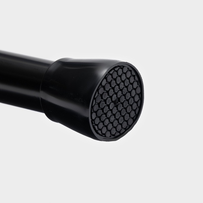 Карниз для ванной комнаты 110-200 см, цвет черный