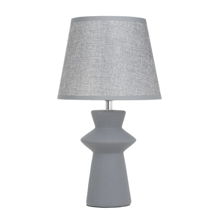 Лампа настольная Лампа настольная "Джу" 1х40Вт Е14 серый 22х22х37см