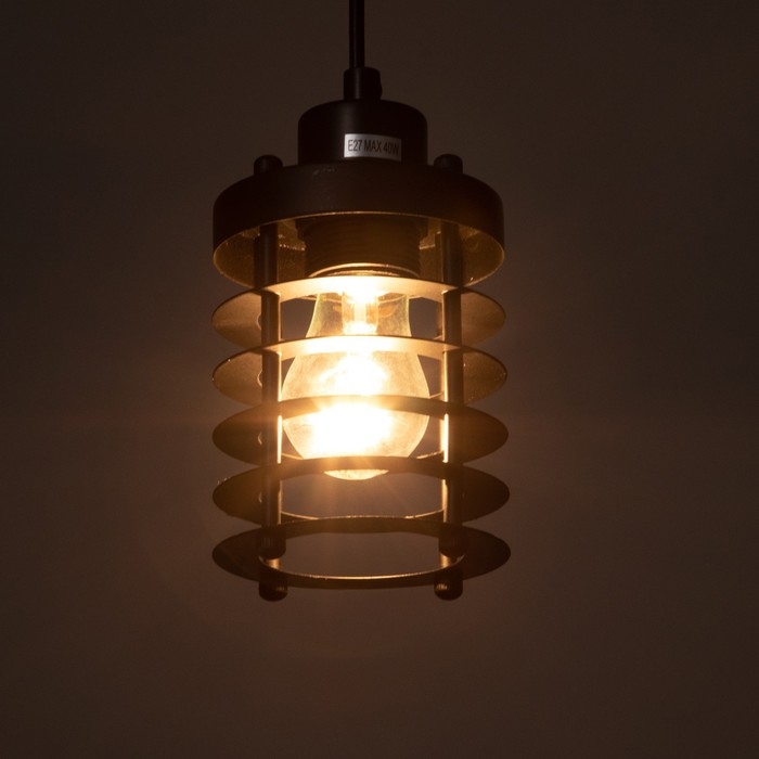 Подвес BayerLux Подвес BayerLux "Бруно" Е27 40Вт черный 10х10х14-124см