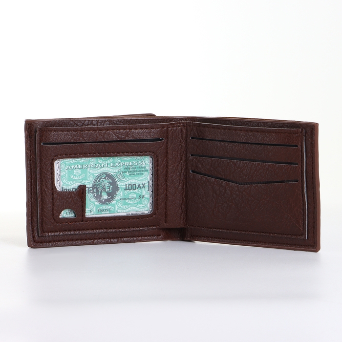 Портмоне мужское без застёжки, цвет коричневый Портмоне мужское без застёжки, цвет коричневый