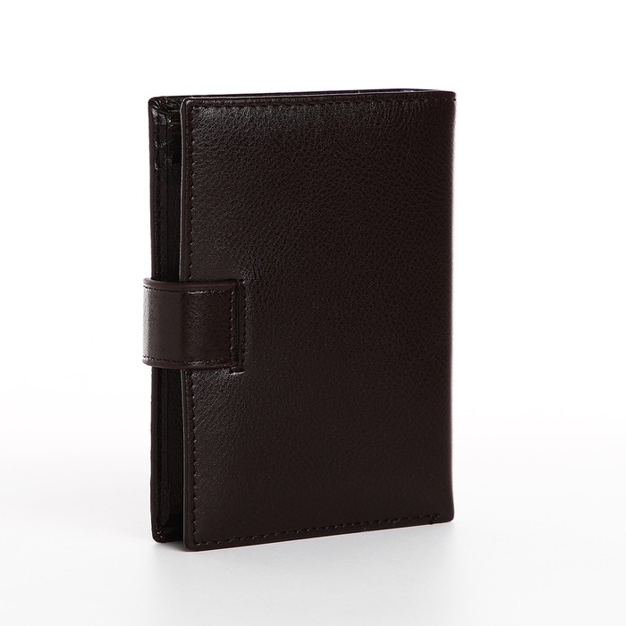 Портмоне мужское на магните, 3 в 1, для купюр, автодокументов и паспорта, цвет коричневый Портмоне мужское на магните, 3 в 1, для купюр, автодокументов и паспорта, цвет коричневый