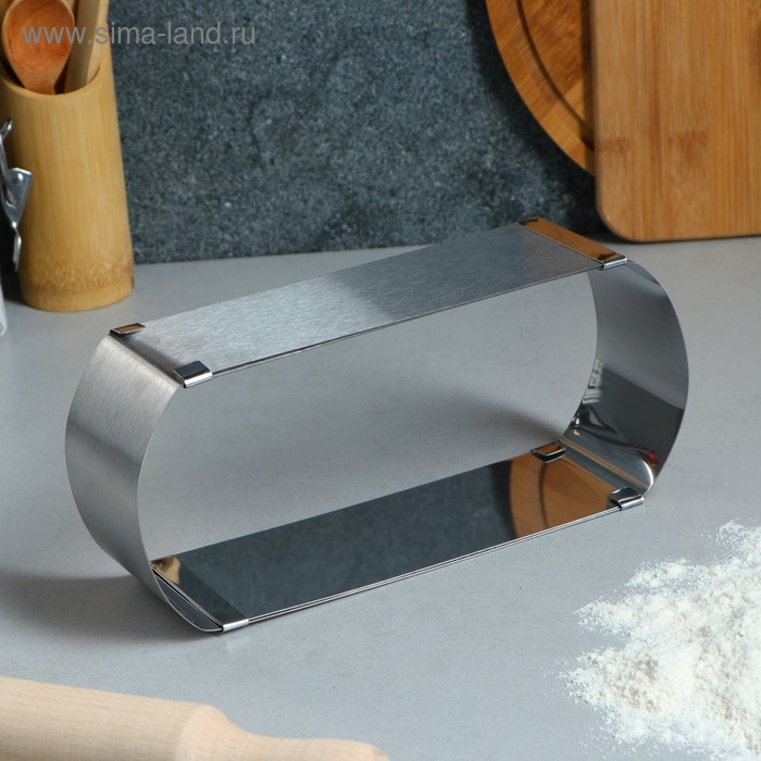 Форма для выпечки с регулировкой размера «Овал», h-6,5 см, 24х10 - 41х10 см Форма для выпечки с регулировкой размера «Овал», h-6,5 см, 24х10 - 41х10 см