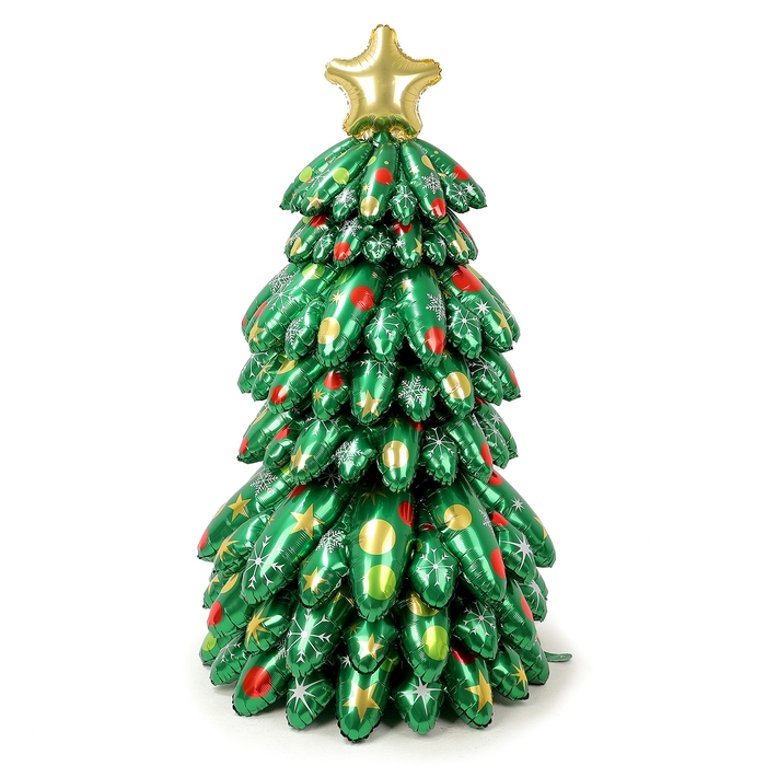 Шар фольгированный 52" &laquo;Большая объёмная новогодняя ёлка&raquo;