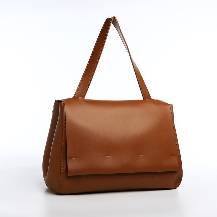 Сумка женская на клапане, цвет коричневый Сумка женская на клапане, цвет коричневый