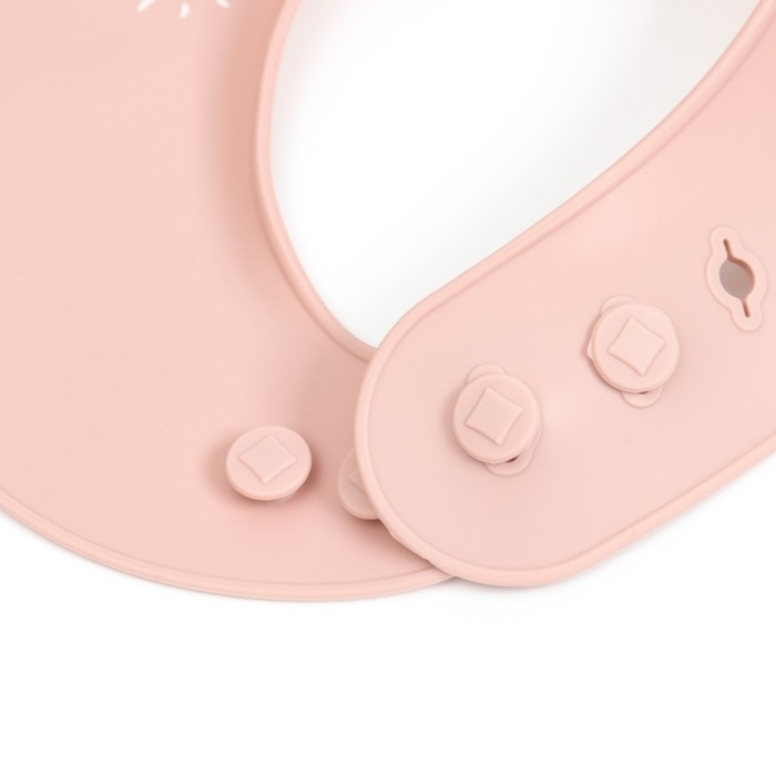 Нагрудник для кормления детский, силиконовый, Mum&baby, 23х4х29, пыльная роза Нагрудник для кормления детский, силиконовый, Mum&baby, 23х4х29, пыльная роза