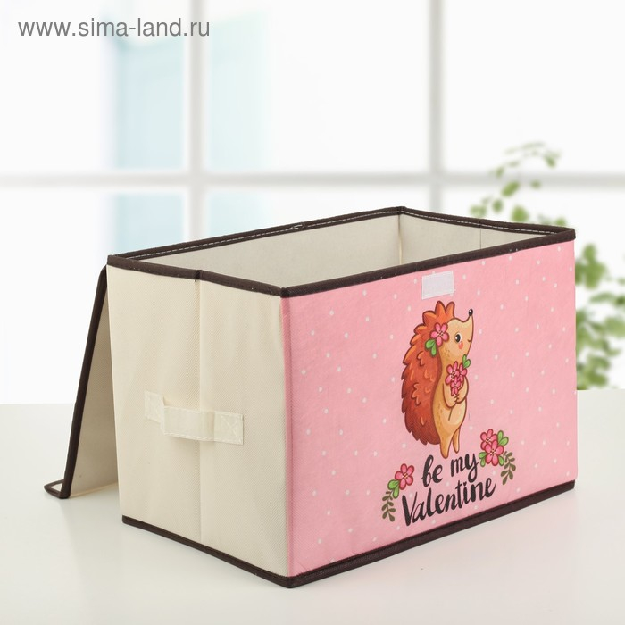 Короб стеллажный для хранения с крышкой «Ёжик», 39×25×25 см Короб стеллажный для хранения с крышкой «Ёжик», 39×25×25 см