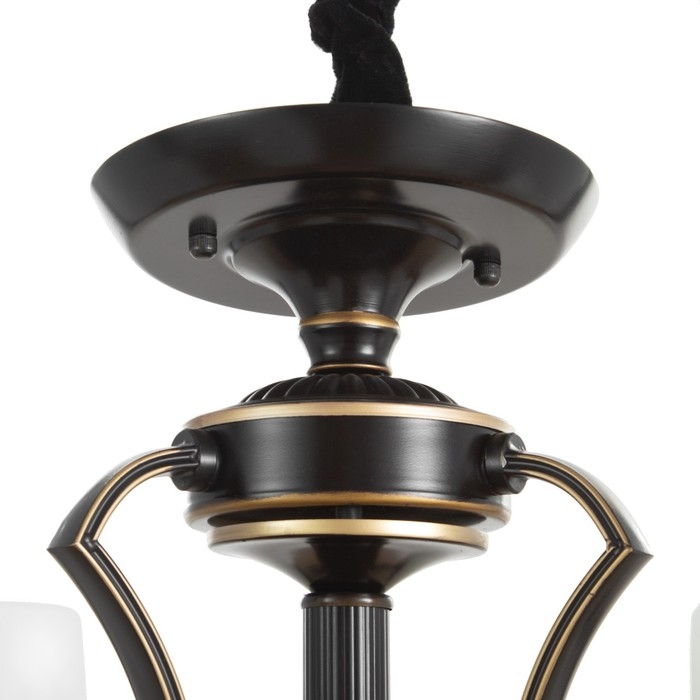 Люстра Люстра "Аруна" 6х40Вт Е27 черный 67х67х46 см BayerLux