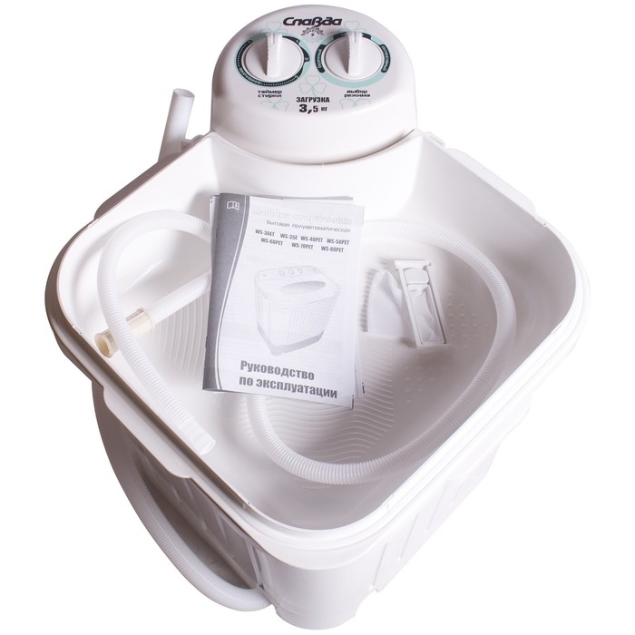 Стиральная машина  Стиральная машина "Славда" WS 35 E, класс А, 3.5 кг, п/автомат, белая