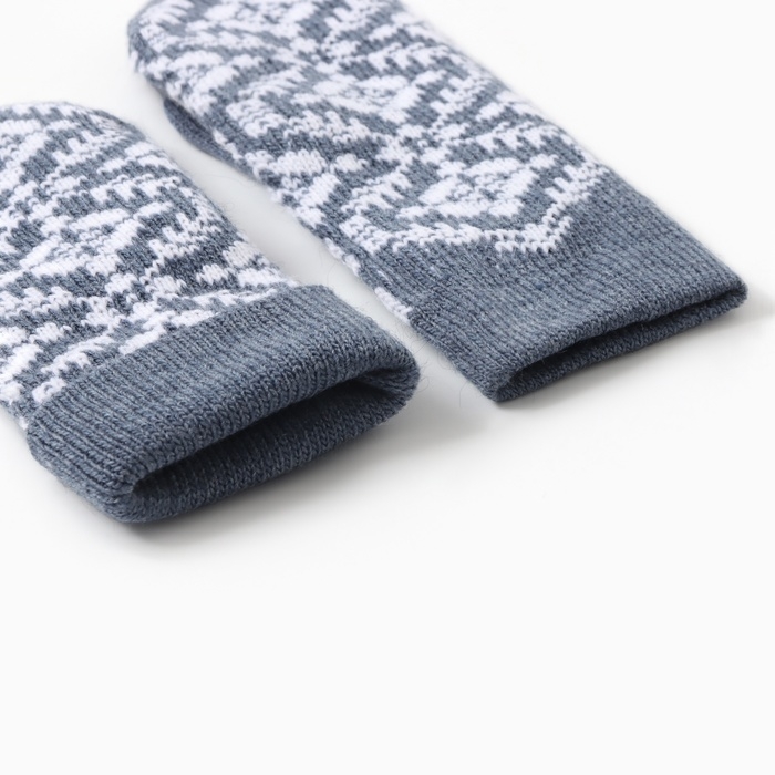 Варежки двойные женские, цвет синий, р-р 18 Варежки двойные женские, цвет синий, р-р 18