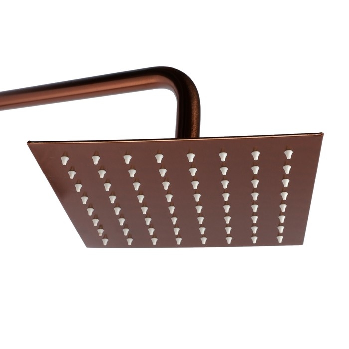 Душевая система ZEIN Z3870, смеситель, тропическая и ручная лейка, алюминий, цвет bronze Душевая система ZEIN Z3870, смеситель, тропическая и ручная лейка, алюминий, цвет bronze