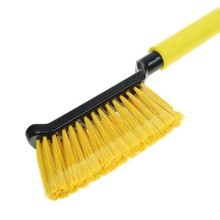 Щетка сметка, со скребком, Black&Blue, ВВ1004, мягкая ручка, 42 см, МИКС Щетка сметка, со скребком, Black&Blue, ВВ1004, мягкая ручка, 42 см, МИКС