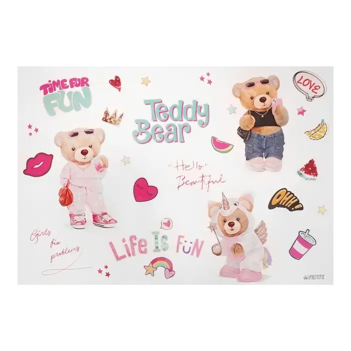 Накладка на стол пластиковая В2 (700 х 500 мм) 150 мкм, Teddy Bear Накладка на стол пластиковая В2 (700 х 500 мм) 150 мкм, Teddy Bear