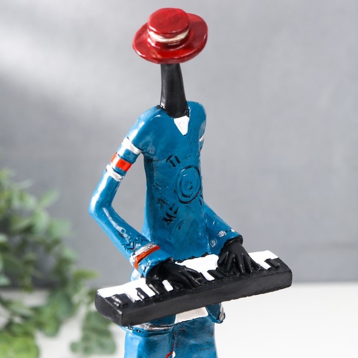 Сувенир полистоун  Сувенир полистоун "Джазмен - клавишник" 27х9,5х5,5 см