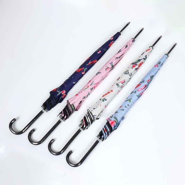 Зонт - трость полуавтоматический «Пионы», эпонж, 8 спиц, R = 51/60 см, D = 120 см, цвет МИКС Зонт - трость полуавтоматический «Пионы», эпонж, 8 спиц, R = 51/60 см, D = 120 см, цвет МИКС