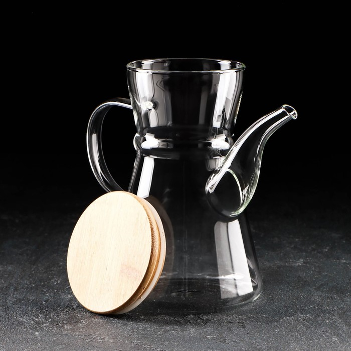 Чайник стеклянный заварочный «Эко. Восток», 800 мл, 18×11,5×17 см Чайник стеклянный заварочный «Эко. Восток», 800 мл, 18×11,5×17 см